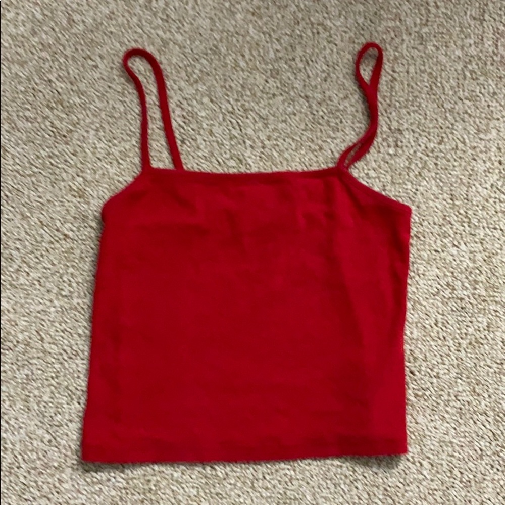 red brandy tank top